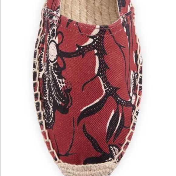 Isabel Marant Burgundy Canaee Printed Espadrille - Picture 3 of 8